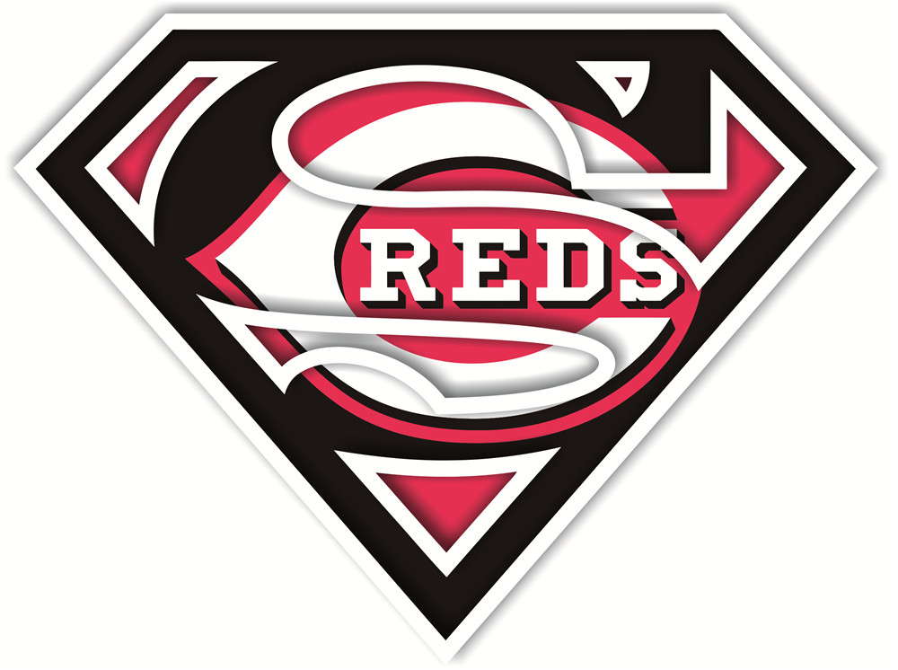 Cincinnati Reds superman logos fabric transfer